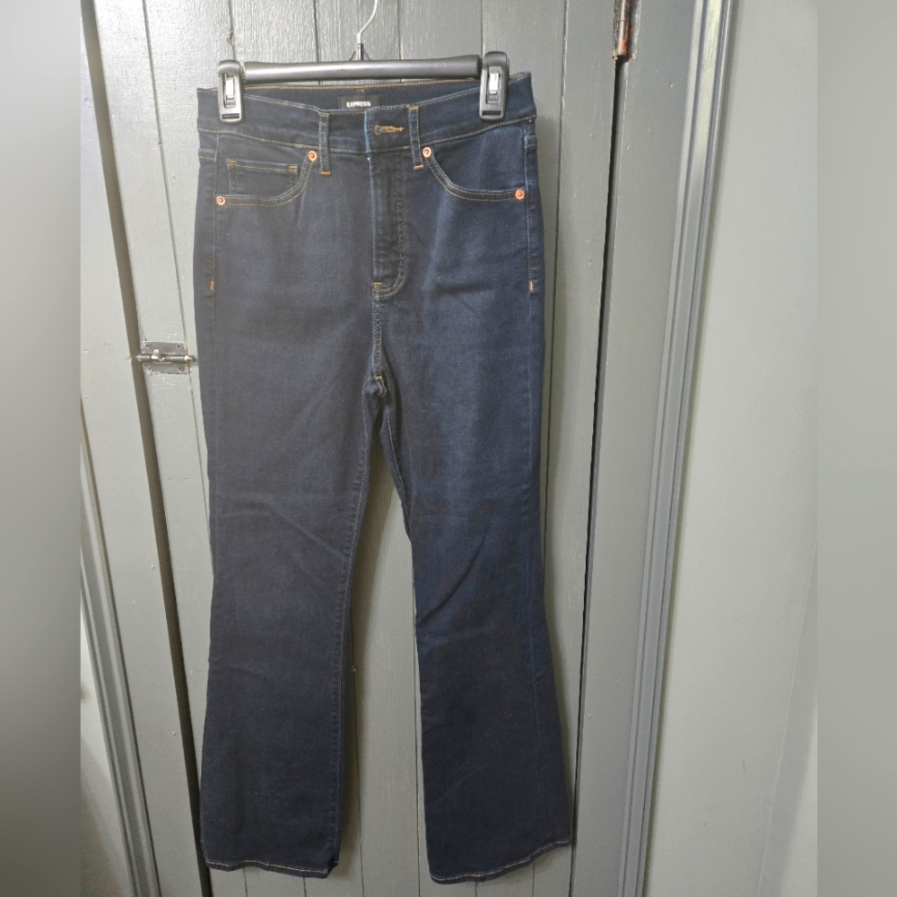 Express High Rise Boot Cut Stretch Jeans